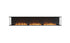 Ecosmart Fire Flex 122BY Bay Fireplace Insert - Black Finish / Stainless Steel Burner - ESF.FX.122BY